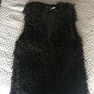Shaggy vest